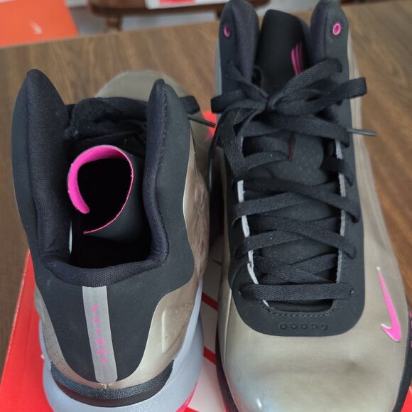 Nike Zoom Hyperflight High Top Silver/Pink/Black Men\'s Basketball Shoes
